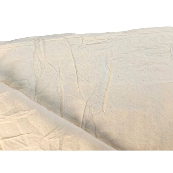 Natural Cotton Quilting Batting Sewing Fill 40x60 Inch Lightweight White Interfa - Picture 1 of 6